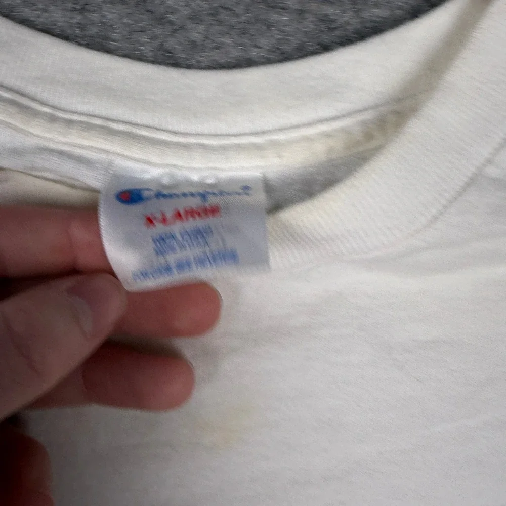 Champion T-Shirt Mens XL White Vintage 90s Soul of a Champion Graphic Tee - Picture 7 of 13